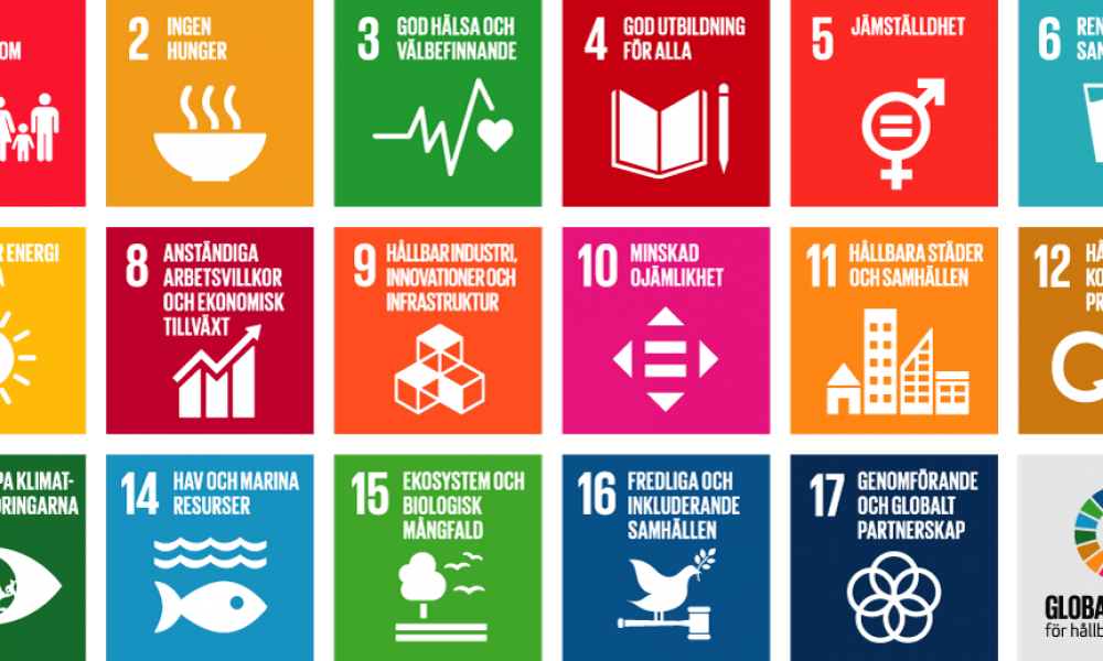 Karta över Globala målen för hållbar utveckling